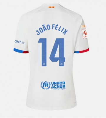 Maillot de foot Barcelona Joao Felix #14 Extérieur 2023-24 Manches Courte